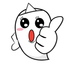 Rikuma cute ghost sticker #9077374