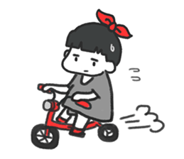 AKI always dress in grey sticker #9077417