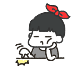 AKI always dress in grey sticker #9077421