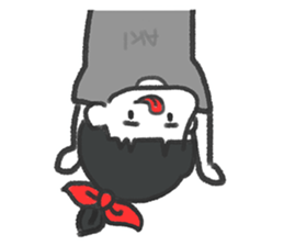 AKI always dress in grey sticker #9077423