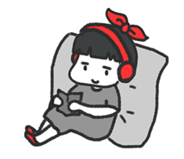 AKI always dress in grey sticker #9077433