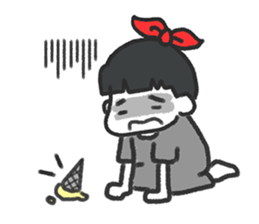 AKI always dress in grey sticker #9077442