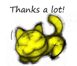 Soft hair Nekoron (English) sticker #9077456