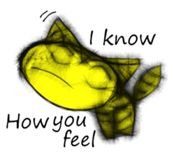 Soft hair Nekoron (English) sticker #9077463