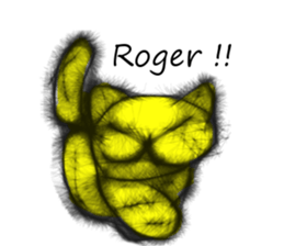 Soft hair Nekoron (English) sticker #9077468