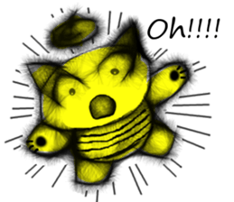 Soft hair Nekoron (English) sticker #9077469