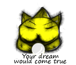 Soft hair Nekoron (English) sticker #9077475