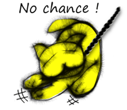 Soft hair Nekoron (English) sticker #9077479