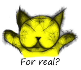 Soft hair Nekoron (English) sticker #9077480