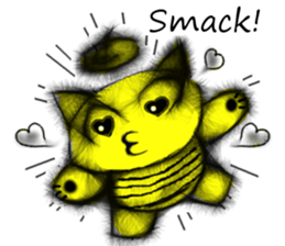 Soft hair Nekoron (English) sticker #9077487