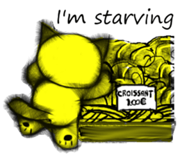 Soft hair Nekoron (English) sticker #9077488