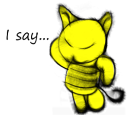 Soft hair Nekoron (English) sticker #9077489