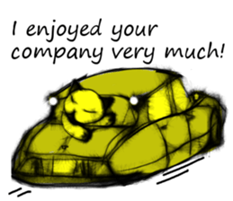 Soft hair Nekoron (English) sticker #9077493