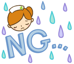 My name is TORIKO. I'm nurse. sticker #9077763