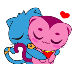 Bluecat the second words sticker #9078538