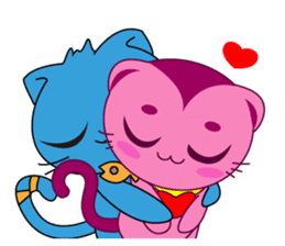 Bluecat the second words sticker #9078538