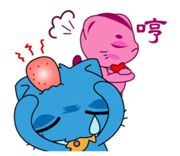 Bluecat the second words sticker #9078542