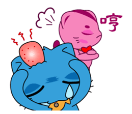 Bluecat the second words sticker #9078542