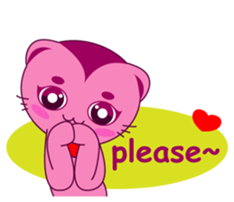 Bluecat the second words sticker #9078553