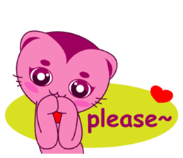 Bluecat the second words sticker #9078553