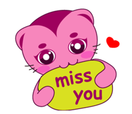 Bluecat the second words sticker #9078555