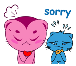 Bluecat the second words sticker #9078563