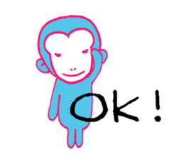 monkey-monkey sticker #9078576