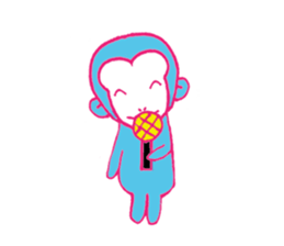 monkey-monkey sticker #9078596