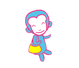 monkey-monkey sticker #9078597