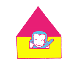 monkey-monkey sticker #9078608