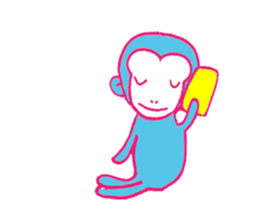 monkey-monkey sticker #9078612