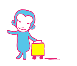 monkey-monkey sticker #9078613