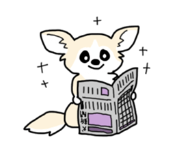 chihuahua hu wa wa sticker sticker #9080380