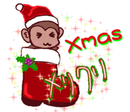 Finger monkeys Japanese-English sticker #9080445