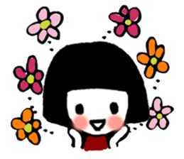 pretty girl Stick erevery day sticker #9080530