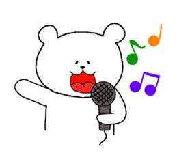 White Polar Bear sticker #9081164