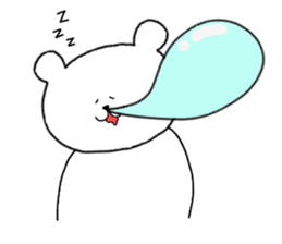 White Polar Bear sticker #9081168