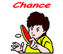 Table tennis girl (english version) sticker #9081268