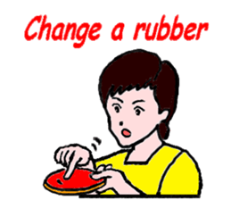 Table tennis girl (english version) sticker #9081269