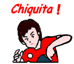 Table tennis girl (english version) sticker #9081270