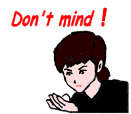 Table tennis girl (english version) sticker #9081274