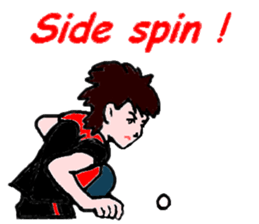 Table tennis girl (english version) sticker #9081294