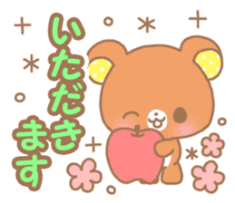 Sweet cute bear sticker #9081990