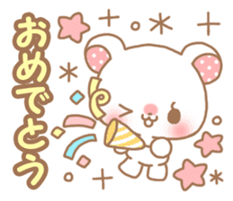 Sweet cute bear sticker #9081995