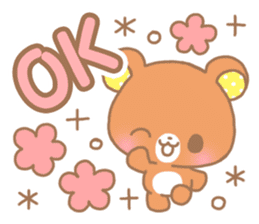 Sweet cute bear sticker #9081996