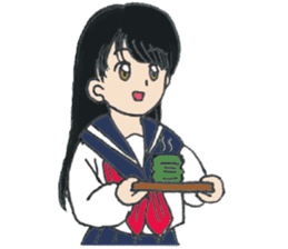 sailor suit japanese school girl sticker sticker #9082690