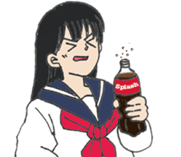 sailor suit japanese school girl sticker sticker #9082699