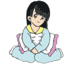 sailor suit japanese school girl sticker sticker #9082703