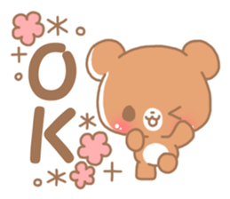 Happy pretty bear sticker #9082868