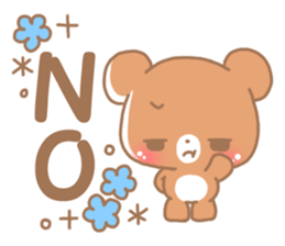 Happy pretty bear sticker #9082869